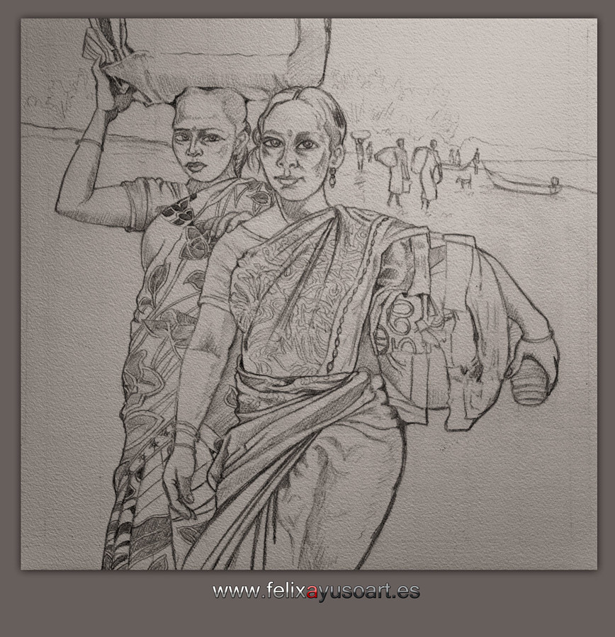 Vendedoras-de-pañuelos-India