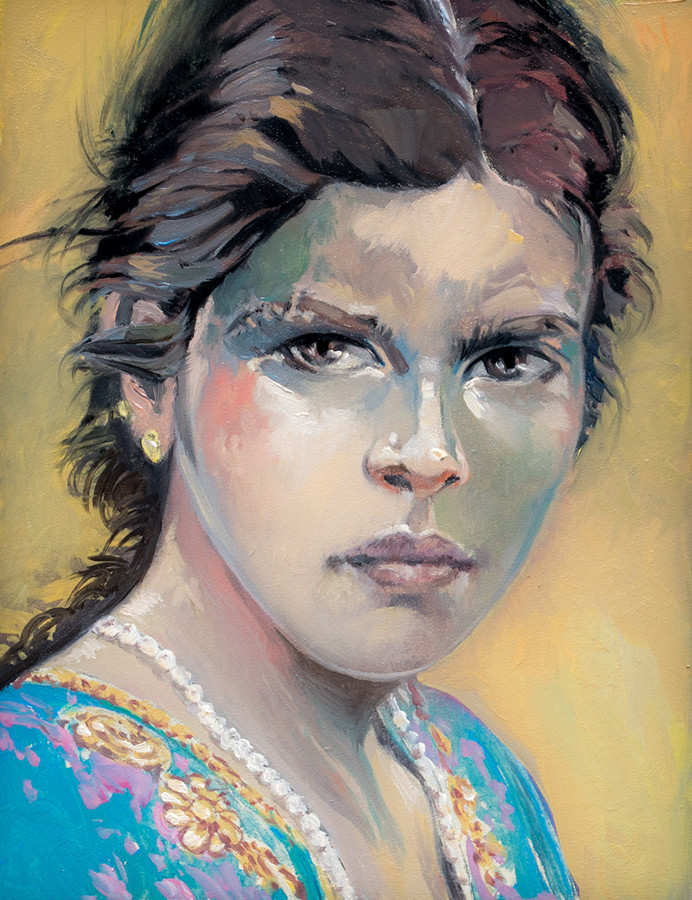 Joven-India-20x26-oleo